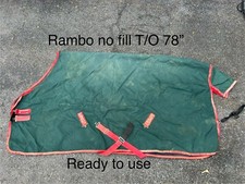 EUC  78” RAMBO Horseware Turnout blanket NO FILL