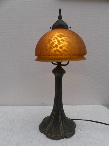 Lampe art nouveau pâte - lampe,