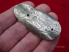 Ancienne Plaque  de Vélo