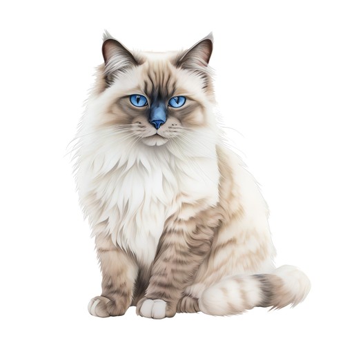 Autocollants ragdoll chat - autocollants,