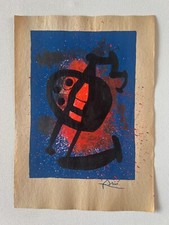 JOAN MIRO Dessin sur papier