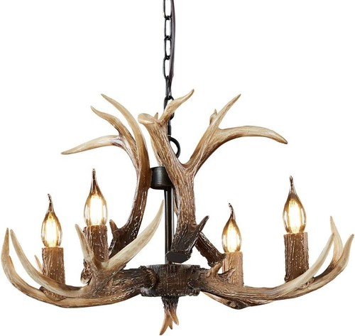 Antler table lamps resin - table, deer