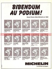 Advertising MICHELIN MOTORCYCLE TIRE result 1983 Advertising #00270