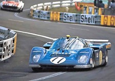 Mark Donohue, 1971 Le Mans, Ferrari 512M, A4 Photo