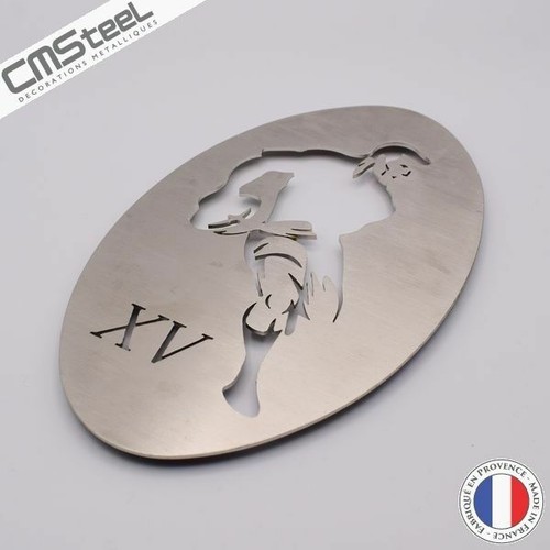 Dessous plat rugby inox - dessous,