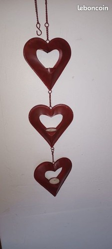 Guirlande coeurs métal - coeurs,