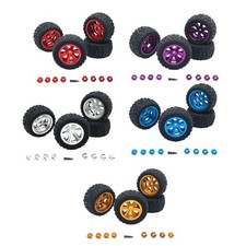 Ensemble de 4 roues et pneus de voiture RC pour voiture RC H6V3 A959 1:12