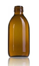 Bouteille en verre ambre 250