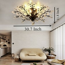 Modern Metal Branches Crystal