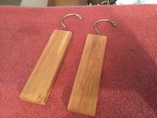 Two Coat Rack Hanging Wood