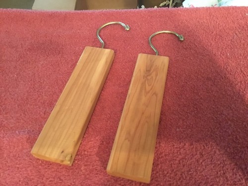 Two coat rack hanging wood - coat,