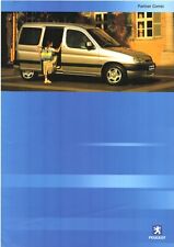 Peugeot Partner Combi 2001-02 UK Market Foldout Sales Brochure 1.4 1.9D