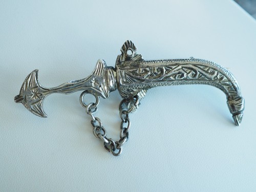 Broche berbere ancienne argent - berbere,