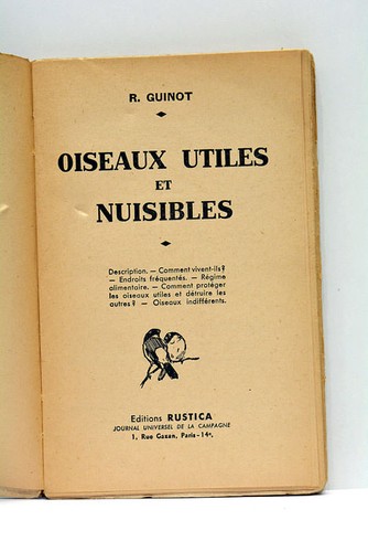 Guinot oiseaux utiles - guinot, et