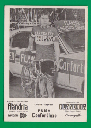 Cyclisme carte cycliste coene - carte,
