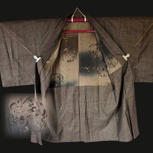 Veste marron kimono haori