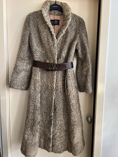 Manteau vintage astrakan doré - vintage,