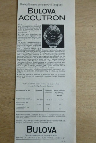 1965 pub montre watch - pub,