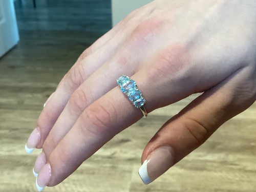Bague argent 925 topazes - 925, et