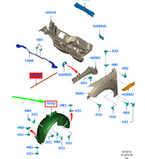 FORD KUGA MK1 C394 Doublure de
