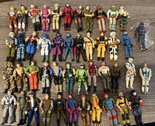 46 Figures Plus Vintage 1980s GI Joe Lot ARAH Rare Accessories Animals