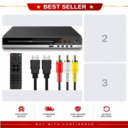Lecteur dvd hdmi toutes - lecteur,