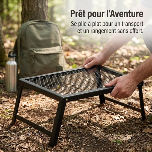 Table camping métal - camping,