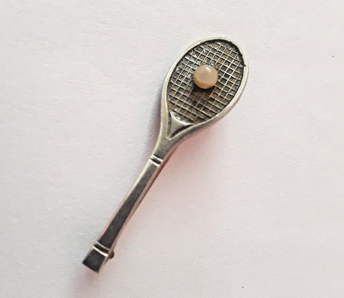 Rare broche vintage raquette - broche, "raquette