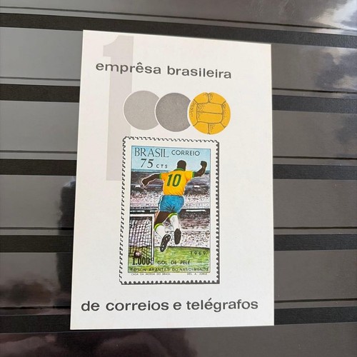 Timbre football pelé 75 - football,