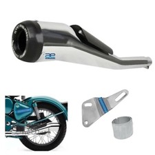 Coude Cobra Silencieux Verre Laine Attache + Bush Pour royal enfield Thunderbird