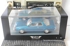 MITSUBISHI SAPPORO MKI COUPE BLUE METAL 1982 NEO 43441 1/43 LHD LEFT HAND DRIVE