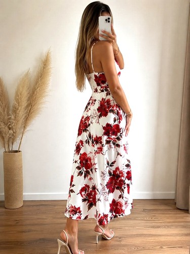 Robe longue bohème - robe, fleuri