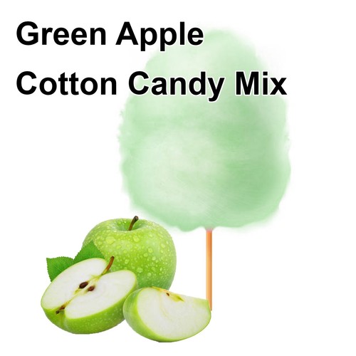 Green apple cotton candy - apple,
