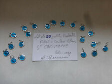 PROMO lot of 20 medals in color BLUE Saint CHRISTOPHE 8 mm COLOR MEDALS