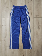 ADIDAS VENTEX VINTAGE PANTS 80s BLUE NYLON TRAINING PANTS SOCCER PANTS M