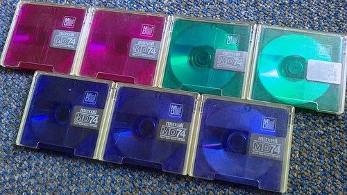 Minidisc maxell rm - md-rm, color