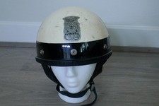 Vintage Motorcycle Helmet Buco Police Houston Texas