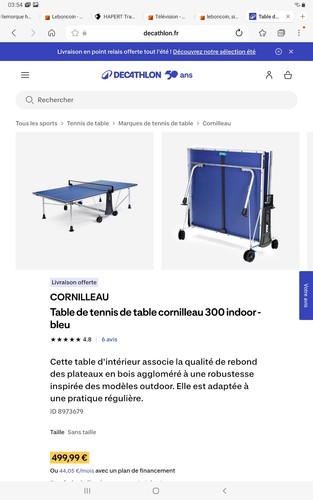Table ping pong etat neuf - etat,