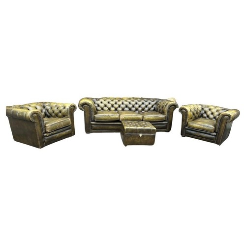 Ensemble chesterfield cuir - ensemble,
