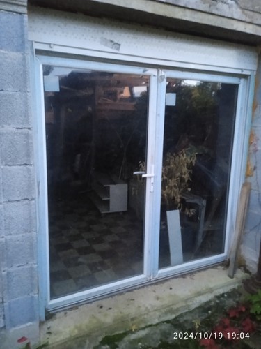 Porte fenêtre pvc avec volet - porte,
