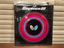 Butterfly Dignics 80 Table Tennis Rubber Ping Pong [Black/Red] New