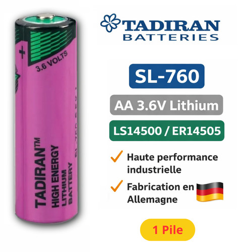 Pile tadiran 760 3 - sl-760, aa
