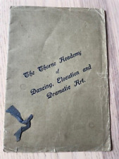 Prospectus c1915 Ballet Dance Academy using Bechstein piano building during war!