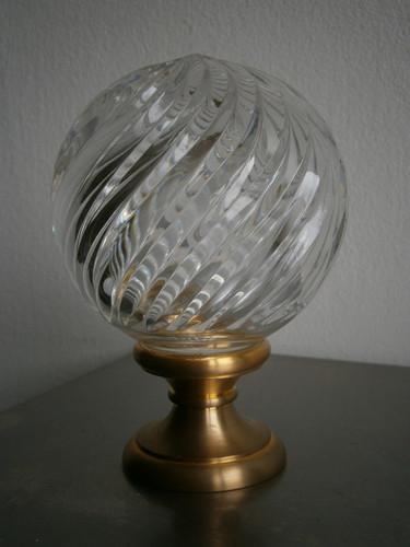 Boule escalier cristal - boule, d'escalier