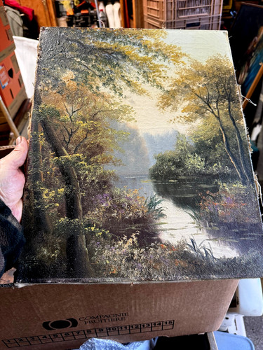 Tableau peinture huile - À, l'huile