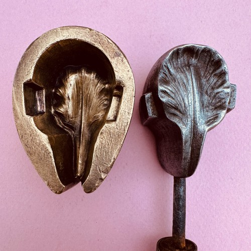 Ancien fer gaufrer moule - fer,