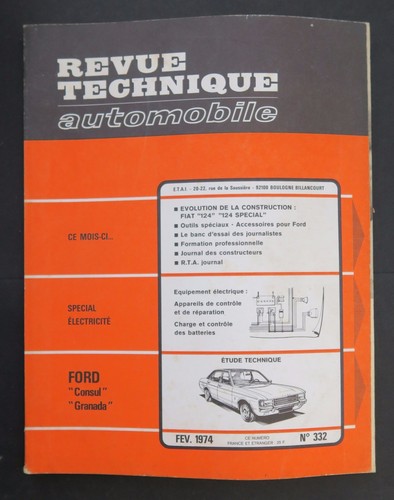 Revue technique automobile - technique,