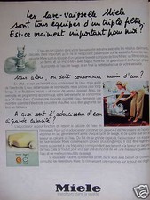 MIELE DISHWASHER ADVERTISING EQUIPPED WITH TRIPLE FILTER
