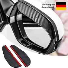 2x Car Rearview Mirror Rain Protection Vehicle Sun Visor Exterior Mirror Carbon Design NEW