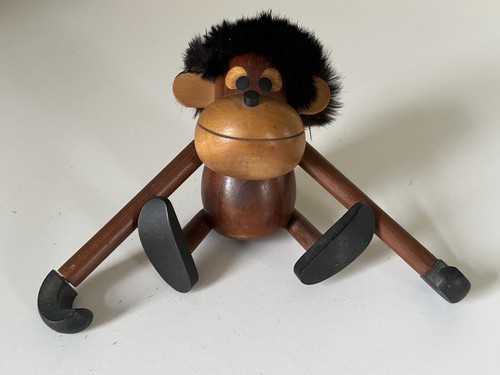 Singe teck décoratif - singe, vintage
